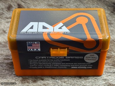 NEW ADG UNPRIMED 300 WINCHESTER MAG BRASS BOX OF 50 ATLAS DEVELOPMENT GROUP 300WM1?0RB