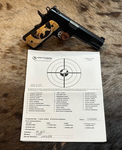 NEW NIGHTHAWK CUSTOM GRP GOV'T 1911 45 ACP W/ COCOBOLO WOOD GRIPS - LAYAWAY AVAILABLE - Image 2 of 25
