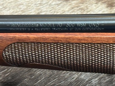 FREE SAFARI, NEW WINCHESTER MODEL 70 FEATHERWEIGHT 300 WSM (WIN SHORT MAG) 24