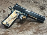 NEW KINGS RIVER CUSTOM TOP SHELF LEVEL 2 GOV'T 1911 45 ACP COLOR CASED, MAMMOTH IVORY GRIPS - LAYAWAY AVAILABLE