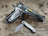 NEW NIGHTHAWK CUSTOM PRESIDENT GOV'T 30 SUPER CARRY 1911 W/ MAMMOTH IVORY GRIPS & MATCHING TITANIUM DAMASCUS KNIFE - LAYAWAY AVAILABLE - 4 of 25