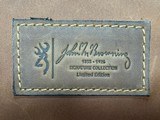 NEW JOHN M BROWNING SIGNATURE CRAZY HORSE LEATHER OVER/UNDER SHOTGUN CASE 32