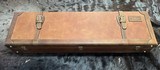 NEW JOHN M BROWNING SIGNATURE CRAZY HORSE LEATHER OVER/UNDER SHOTGUN CASE 32