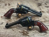 NEW PAIR RUGER VAQUERO 357 MAGNUM 4.62