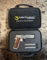 NEW NIGHTHAWK CUSTOM COMPLETE STIPPLE CCS GOV'T 1911 9MM STAINLESS W/ IOS AND MORE UPGRADES - LAYAWAY AVAILABLE - 21 of 24