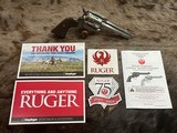 NEW PAIR CONSECUTIVE SERIAL #S RUGER VAQUERO TALO SHORT SPUR STAINLESS 45 COLT 4.62