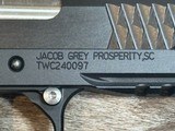 LNIB JACOB GREY TWC9 1911 DOUBLE STACK COMMANDER 9MM LUGER W/ HOLOSUN RED DOT OPTIC UNFIRED DISPLAY MODEL - LAYAWAY AVAILABLE - 6 of 24