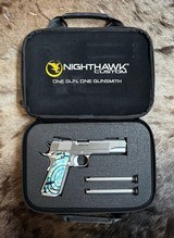 NEW NIGHTHAWK CUSTOM COMPLETE STIPPLE CCS GOV'T 1911 45 ACP STAINLESS W/ IOS, MAMMOTH GRIPS - LAYAWAY AVAILABLE - 23 of 25