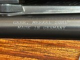 MERKEL SAFARI SERIES 140-2 375 H&H DOUBLE RIFLE W/ LEUPOLD SCOPE - LAYAWAY AVAILABLE - 17 of 24