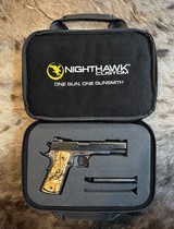 NEW NIGHTHAWK CUSTOM SHOP SPRINGFIELD GOV'T 1911 GARRISON ENGRAVED COLOR CASED 45 ACP - LAYAWAY AVAILABLE - 23 of 25