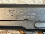 NEW NIGHTHAWK CUSTOM T3 OFFICER 1911 45 ACP 4.25