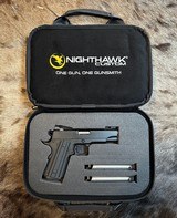 NEW NIGHTHAWK CUSTOM T3 OFFICER 1911 45 ACP 4.25