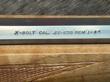 FREE SAFARI, NEW BROWNING X-BOLT WHITE GOLD MEDALLION MAPLE 22-250 REM 22