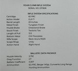 NEW GUNWERKS CLYMR 6.5 PRC GLR TI 20