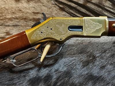 NEW UBERTI 1866 WINCHESTER YELLOWBOY CARBINE 45 COLT INDIAN ENGRAVING AND TACKS 550030 - LAYAWAY AVAILABLE