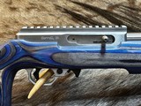 NEW VOLQUARTSEN CUSTOM IF-5 17 HMR, BLUE LAMINATED THUMBHOLE SILHOUETTE STOCK - 1 of 22