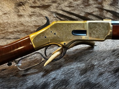 NEW UBERTI 1866 WINCHESTER YELLOWBOY 45 COLT ENGRAVED 18