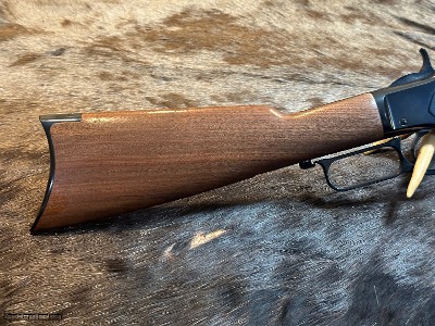 FREE SAFARI, NEW WINCHESTER 1873 BLUE SHORT RIFLE 45 COLT 20
