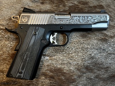 NEW RUGER SR1911 COMMANDER 45 ACP ENGRAVED SOUTHPORT, CT EDITION 1911 16705 - LAYAWAY AVAILABLE