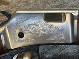 NEW BROWNING BL-22 GRADE II FIELD 22LR NICKEL, ENGRAVED, WALNUT, 24