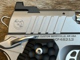 NEW NIGHTHAWK CUSTOM STAINLESS STEEL TREASURER OFFICER 1911 9MM 3.8