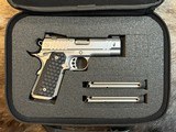 NEW NIGHTHAWK CUSTOM STAINLESS STEEL TREASURER OFFICER 1911 9MM 3.8