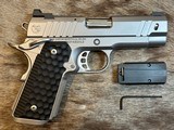 NEW NIGHTHAWK CUSTOM STAINLESS STEEL TREASURER OFFICER 1911 9MM 3.8