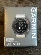 GARMIN FENIX 7X PRO SAPPHIRE SOLAR WATCH GPS, TITANIUM W/ GREY/ORANGE - 6 of 8