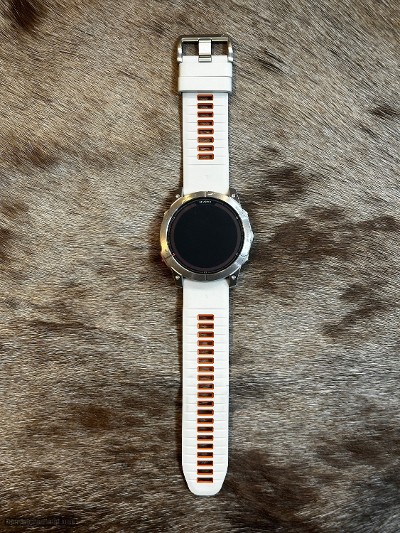 GARMIN FENIX 7X PRO SAPPHIRE SOLAR WATCH GPS, TITANIUM W/ GREY/ORANGE