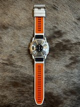 GARMIN FENIX 7X PRO SAPPHIRE SOLAR WATCH GPS, TITANIUM W/ GREY/ORANGE - 2 of 8