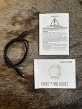 GARMIN FENIX 7X PRO SAPPHIRE SOLAR WATCH GPS, TITANIUM W/ GREY/ORANGE - 4 of 8