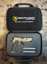 NEW NIGHTHAWK CUSTOM AGENT 2 COMMANDER RECON 1911 9MM SAND HAWK FINISH - LAYAWAY AVAILABLE - 23 of 25