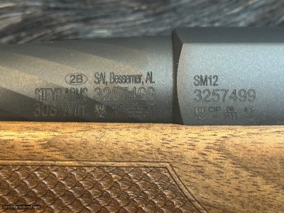 FREE SAFARI, NEW STEYR ARMS SM12 HALF STOCK MOUNTAIN 308 WIN 20
