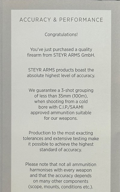 FREE SAFARI, NEW STEYR ARMS SM12 HALF STOCK MOUNTAIN 308 WIN 20