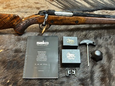FREE SAFARI, NEW SAKO CUSTOM EXHIBITION, ENGRAVED 85 GRIZZLY ARCTOS 30-06 SPRINGFIELD W/ RINGS - LAYAWAY AVAILABLE - Image 24 of 24