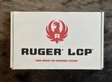 RUGER LCP 380 ACP, CRIMSON TRACE LASER, LEATHER HOLSTER, EXTRA MAG, DISPLAY MODEL 03701 - 24 of 25