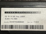 LNIB UNFIRED CZ 75 B 9MM BLACK W/ FACTORY CASE, CARTON, TOOLS, PAPERWORK - 21 of 23