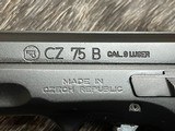 LNIB UNFIRED CZ 75 B 9MM BLACK W/ FACTORY CASE, CARTON, TOOLS, PAPERWORK - 17 of 23