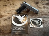 LNIB NIGHTHAWK CUSTOM T3 STAINLESS OFFICER 45 ACP 1911 - LAYAWAY AVAILABLE - 21 of 25