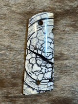 NEW NIGHTHAWK CUSTOM CROSS-CUT MAMMOTH IVORY 1911 GOV'T / COMMANDER GRIPS, AMBI CUT - 2 of 6