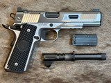 NEW NIGHTHAWK CUSTOM AGENT 2 GOV'T RECON STAINLESS 1911 9MM W/ MANY UPGRADES - LAYAWAY AVAILABLE