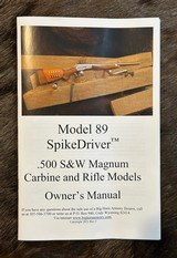 BIG HORN ARMORY MODEL 89 TAKEDOWN SPIKE DRIVER 500 S&W, FANCY WALNUT STOCK, FREE SAFARI - LAYAWAY AVAILABLE - 21 of 22