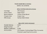 NEW GUNWERKS HAMR 2.0 375 CHEYTAC 30