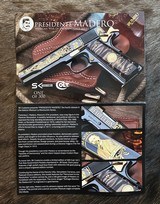 NEW COLT SK CUSTOM 1911 38 SUPER +P #278 OF 300 PRESIDENTE MADERO MEXICAN WAR SKC-REV-MDERO38 - LAYAWAY AVAILABLE - 22 of 25