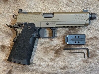 NEW NIGHTHAWK CUSTOM SHOP SPRINGFIELD GOV'T 1911 DS PRODIGY AOS 9MM HI CAP THREADED BARREL - PH9119AOS - LAYAWAY AVAILABLE