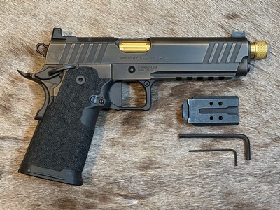 NEW NIGHTHAWK CUSTOM SHOP SPRINGFIELD GOV'T 1911 DS PRODIGY AOS 9MM HI CAP THREADED BARREL PH9119AOS - LAYAWAY AVAILABLE