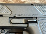 NEW NIGHTHAWK CUSTOM DOUBLE AGENT DOUBLE STACK 4.25
