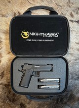 NEW NIGHTHAWK CUSTOM DOUBLE AGENT DOUBLE STACK 4.25