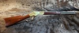 NEW UBERTI WHITE FINISH, 1866 WINCHESTER YELLOWBOY CARBINE 22LR 19