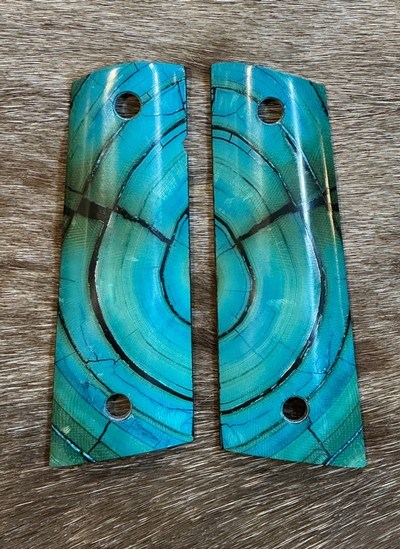 NEW NIGHTHAWK CUSTOM CROSS-CUT MAMMOTH IVORY 1911 GOV'T / COMMANDER GRIPS